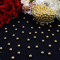 10 mm Metalize Yuvarlak Akrilik Boncuk Gold 500 gr 970 (±20) Adet - 1