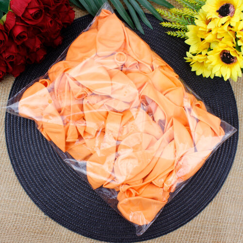12 İnch Makaron Turuncu Balon - 3