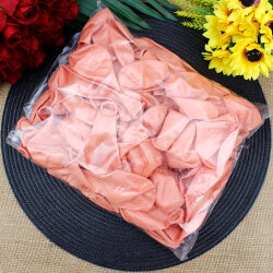 12 İnch Metalik Rose Gold Balon - 3