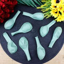 12 İnch Pastel Okaliptus Balon - 1