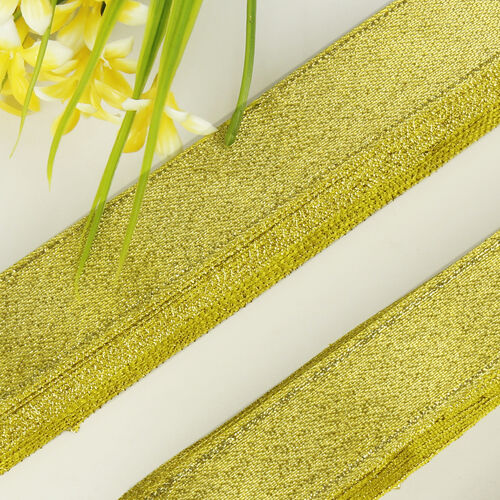 1.7 Cm Simli Parlak Saten Kurdele Gold - Toptanalim (1)