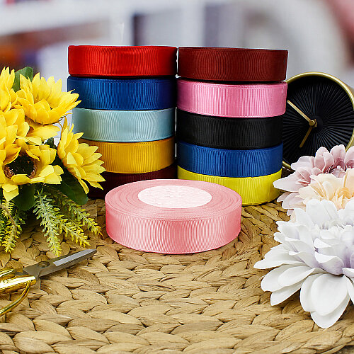 2,5 cm Grogren Bobin Kurdele 25 Metre Açık Pembe - Toptanalim (1)