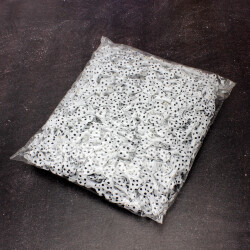 2,5 CM Puantiyeli Fiyonk Beyaz - 2