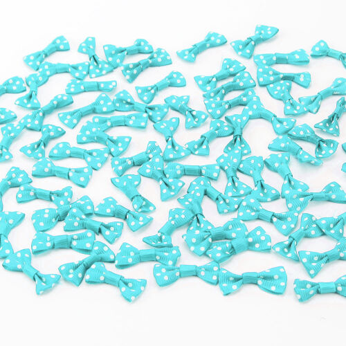 2,5 CM Puantiyeli Fiyonk Turkuaz - 1