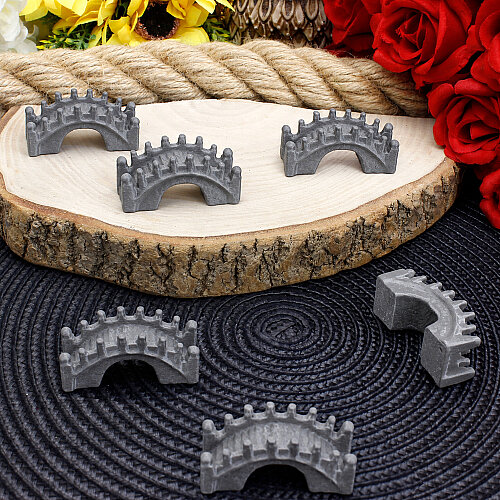 3D Kemerli Köprü Teraryum Obje Gri 2,5x5 cm - Toptanalim