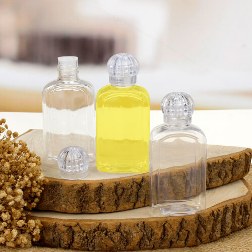 50CC Plastik Kolonya Şişesi Model 4 - Kare Dekor