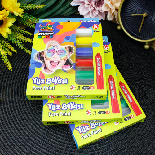 Nova Color 6 Renk Yüz Boyası Seti - 3