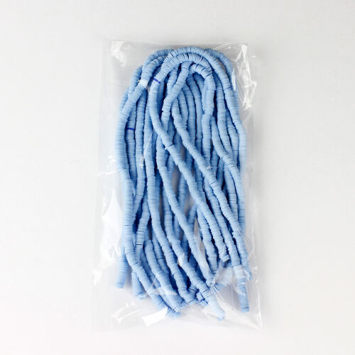 6mm Mavi Fimo Boncuk 1 Bağ - Kare Dekor (1)