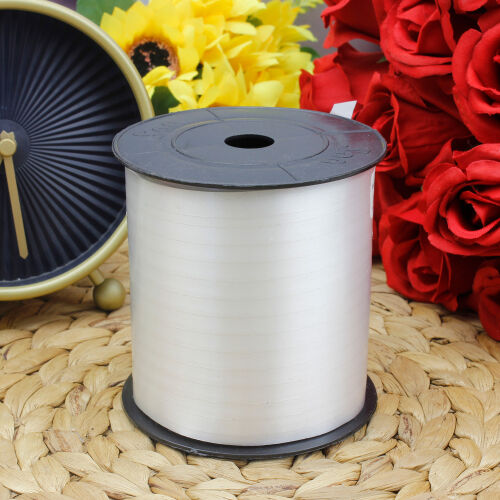 8MM Düz Rafya Şerit 200MT Beyaz - Kare Dekor (1)