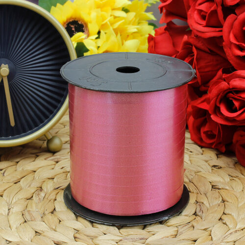 8MM Düz Rafya Şerit 200MT Magenta - Kare Dekor (1)