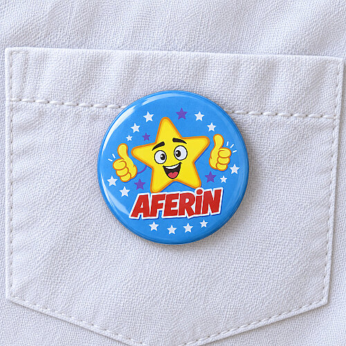 Aferin Yıldızlı Öğrenci Rozeti 20’li Paket - Toptanalim