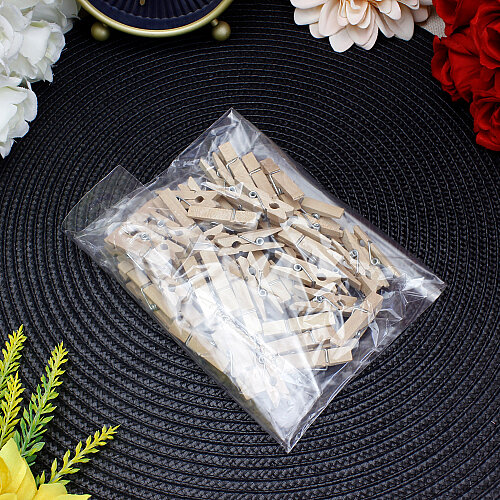 Ahşap Mandal 3,5 cm (50’li Paket) - 3
