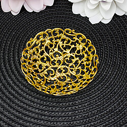 Ajurlu Dekoratif Plastik Kase Gold 8 cm - 2