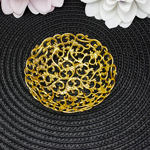Ajurlu Dekoratif Plastik Kase Gold 8 cm - Toptanalim (1)