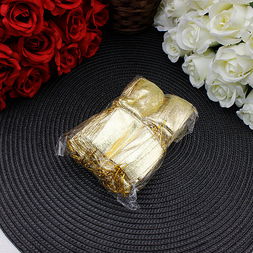 Altın Lame Parlak Kese Gold 5x7 cm (100’lü Paket) - 4