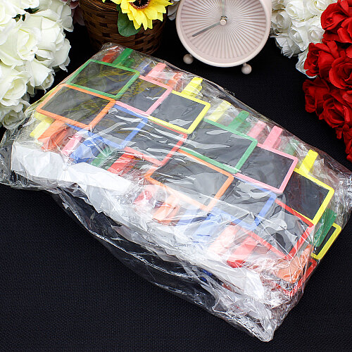 Asorti Ahşap Mandallı Yazı Tahtası 6'lı Paket - 5