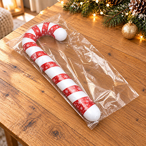 Asorti Baston Şeker Strafor Yılbaşı Süsü 35 cm - 5
