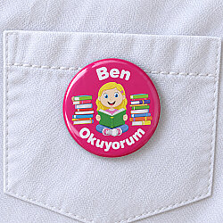 Asorti Ben Okuyorum Rozeti 20’li Paket - 1