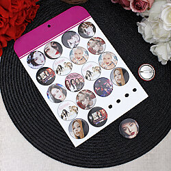 Asorti Blackpink Desenli Rozet 20’li Paket - 2