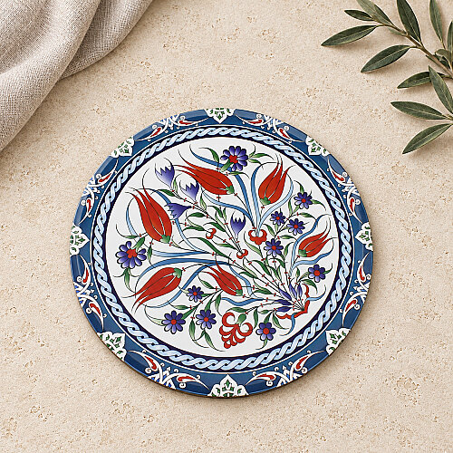 Asorti Çini Desenli Nihale 17,5 cm - 5