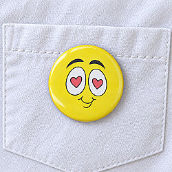 Asorti Emoji Desenli Rozet 20’li Paket - 1