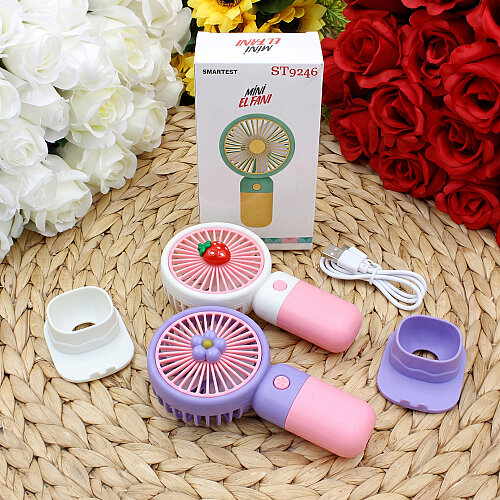 Asorti Figürlü Standlı USB Şarjlı El Fanı - Toptanalim (1)