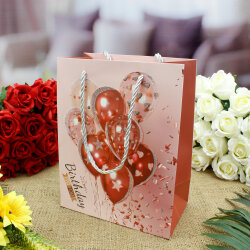 Asorti Happy Birthday Balon Desen Hediyelik Karton Çanta - 3