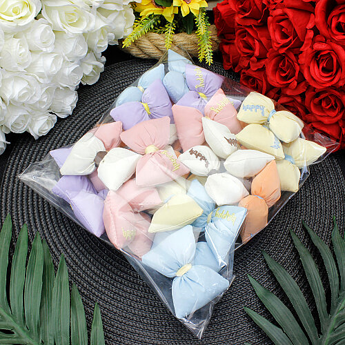 Asorti Happy Yazı İşlemeli Dolgulu Fiyonk 7 cm - 3