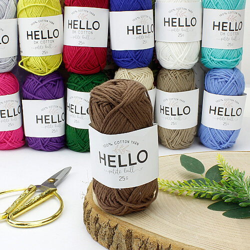 Asorti Hello DK Cotton İplik 25 gr 62,5 m - 3
