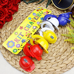 Asorti Işıklı Baret Açacak Anahtarlık 12’li Paket - 3