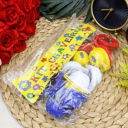Asorti Işıklı Baret Açacak Anahtarlık 12’li Paket - 4