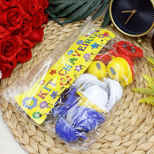 Asorti Işıklı Baret Açacak Anahtarlık 12’li Paket - 4
