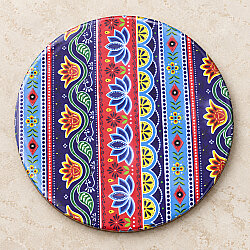 Asorti Mandala Desenli Mantar Tabanlı Bardak Altlığı 6’lı Paket - 5