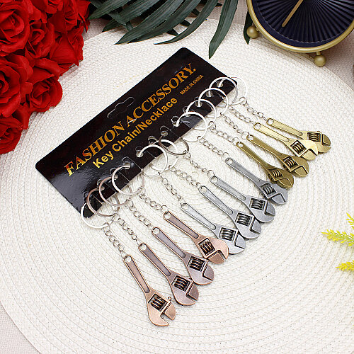 Asorti Metal İngiliz Anahtarı Anahtarlık 12’li Paket - 3
