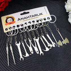 Asorti Metal Meslek Anahtarlık 12’li Paket - 3