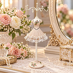 Asorti Nostaljik Dantelli Elbiseli Takı Askı Standı 28 cm - 4