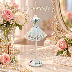 Asorti Nostaljik Dantelli Elbiseli Takı Askı Standı 28 cm - 5