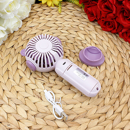 Asorti USB Şarjlı Ayıcık Figürlü El Fanı - 3