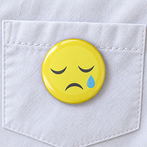 Asorti Üzgün ve Kızgın Emoji Rozeti 20’li Paket - Toptanalim