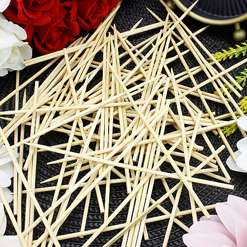 Bambu Çöp Şiş Çiçek Süsleme Çubuğu 15 cm 90 (±10) Adet - 3