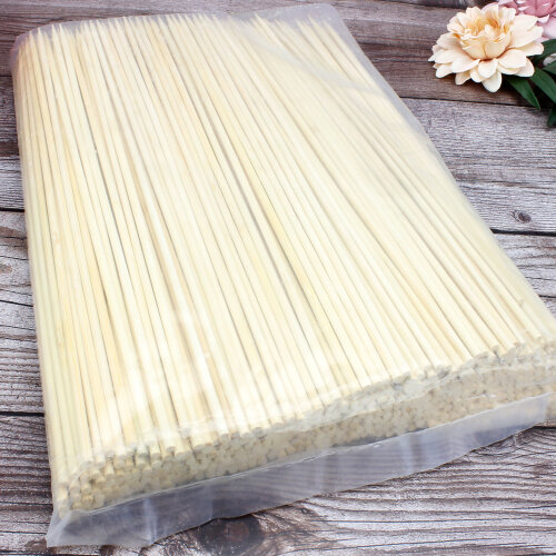 Bambu Çöp Şiş Çiçek Süsleme Çubuğu 40 CM 500 Adet - 3