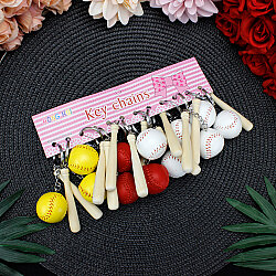 Beyzbol Sopalı Renkli Top Anahtarlık 12’li Paket - 4