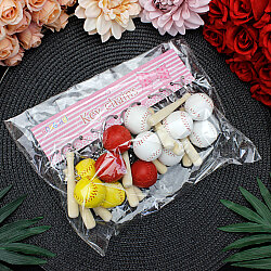 Beyzbol Sopalı Renkli Top Anahtarlık 12’li Paket - 5