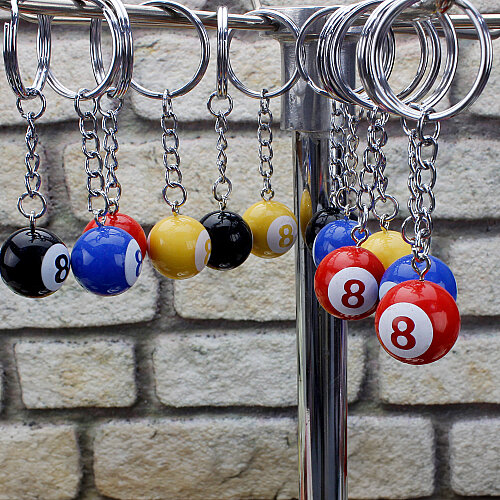 Bilardo Topu Anahtarlık 2 cm 12’Li Paket - Toptanalim