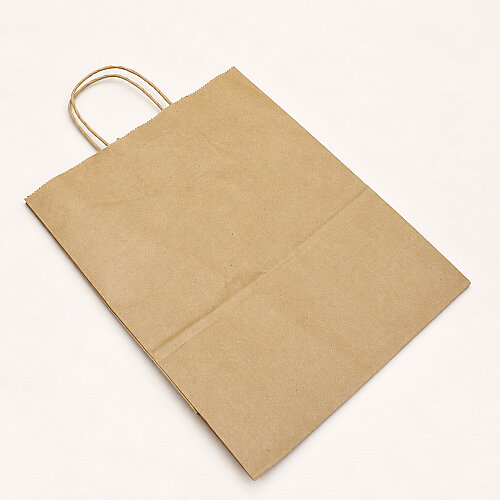 Büküm Saplı Kraft Kağıt Çanta 25 cm 12’li Paket - 3