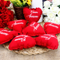 Canım Annem Kalp Yastık 13CM - 3