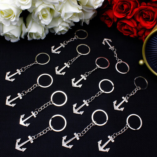 Çapa Figürlü Metal Anahtarlık 12’li Paket - Toptanalim