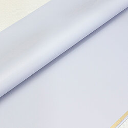Çiçek Buket Ambalaj Kağıdı Açık Gri Gold Border 20’li Paket - 2