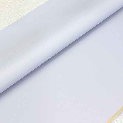 Çiçek Buket Ambalaj Kağıdı Açık Gri Gold Border 20’li Paket - Toptanalim (1)