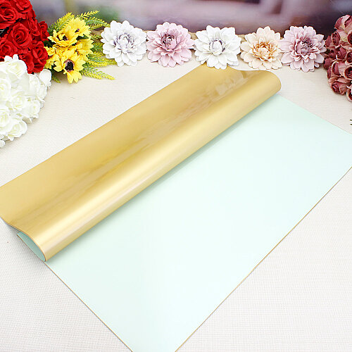 Çiçek Buket Ambalaj Kağıdı Mint Yeşili Gold 20’li Paket - Toptanalim